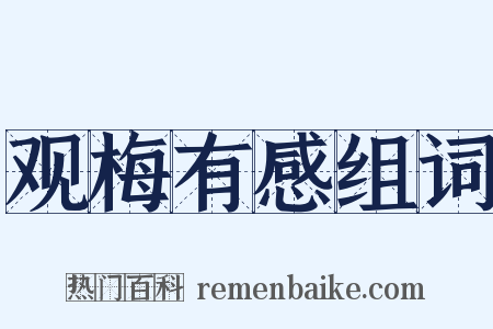 观梅有感组词是什么意思的图片